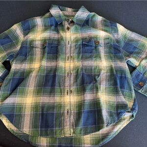 American Eagle Outfitters Plaid Shirt in Blue &Green- more colors available!